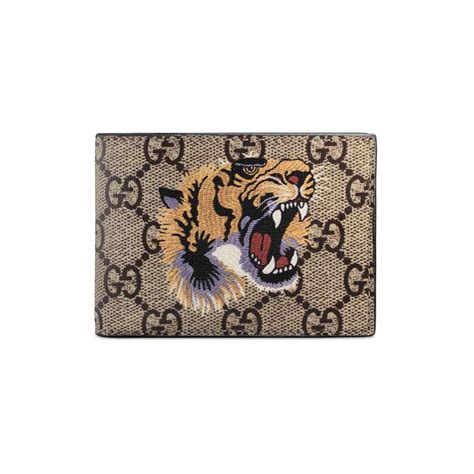 gucci black tiger wallet|gucci tiger button up.